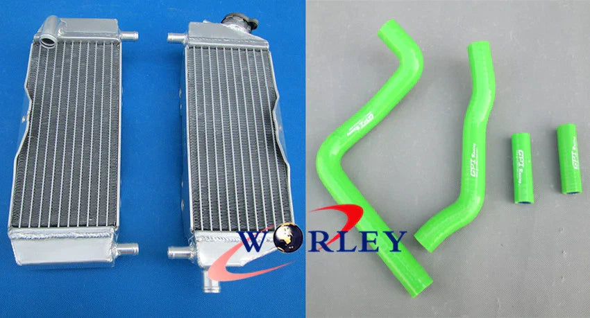 Aluminum Radiator + Hose for Kawasaki KX250 05-07 (2005-2007)
