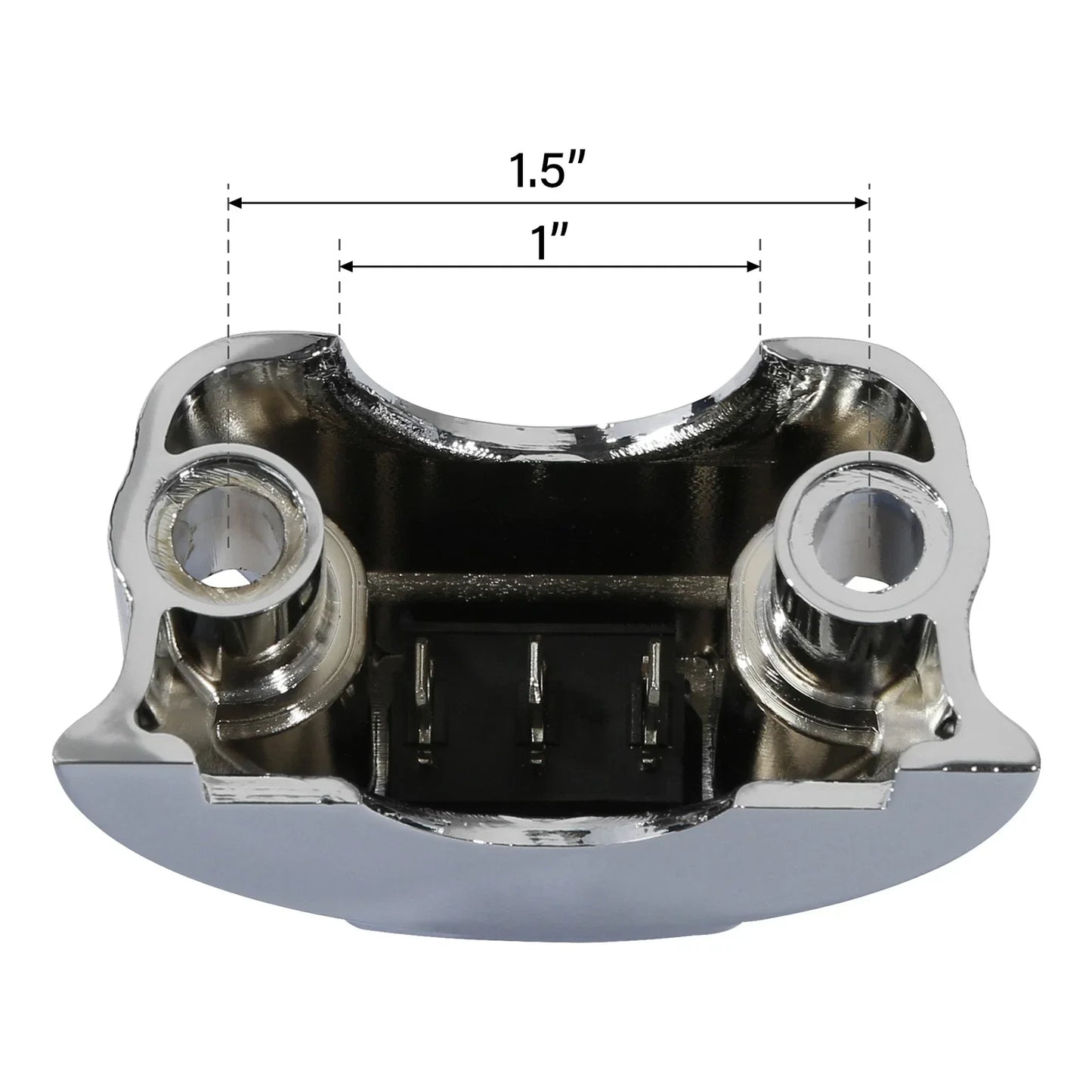 Chrome Clutch Bracket Switch ON/OFF Button for Harley Touring Sportster Dyna