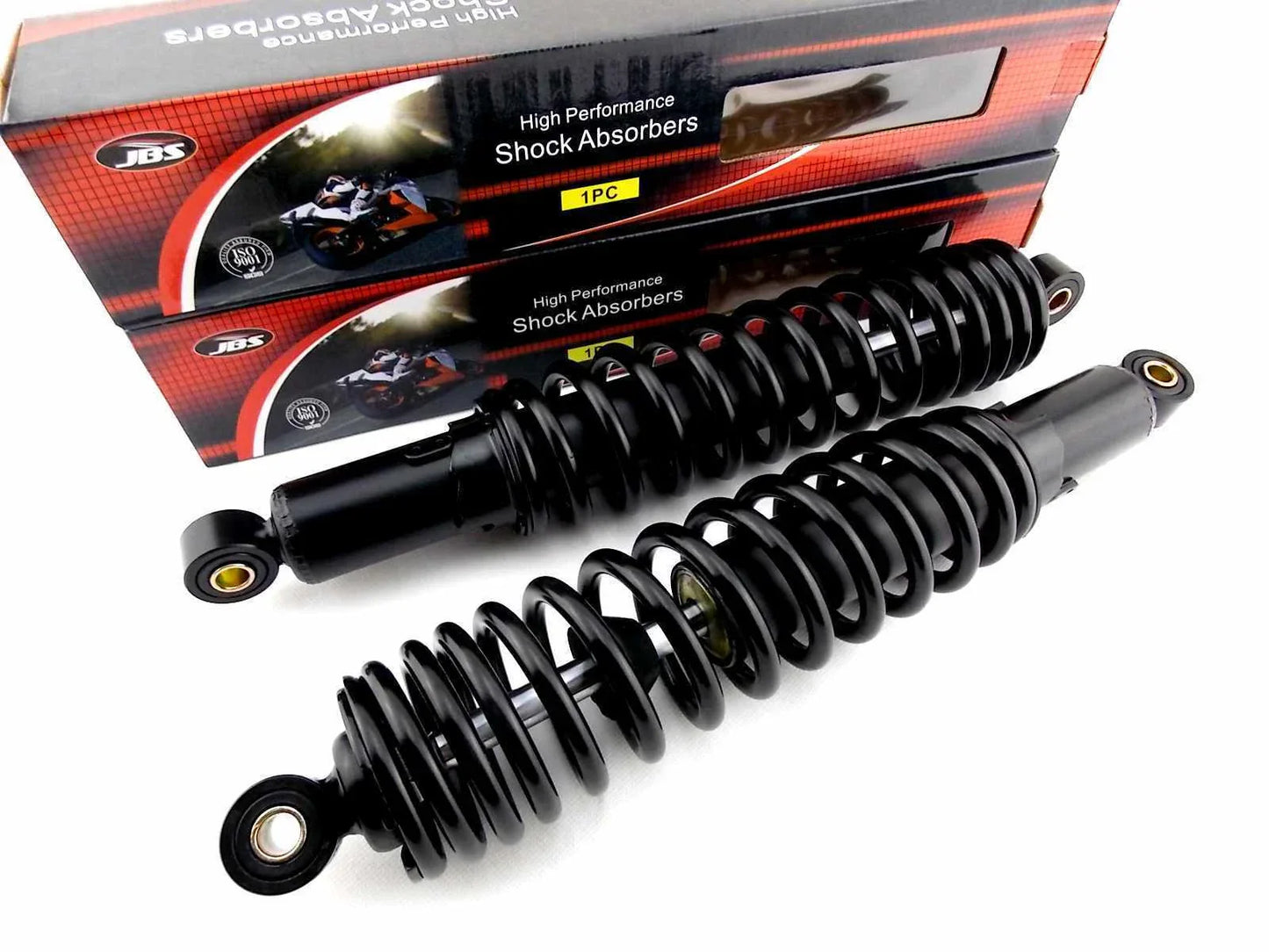 365mm JBS Black Rear Shock Absorbers for Kawasaki F8 250 Bison
