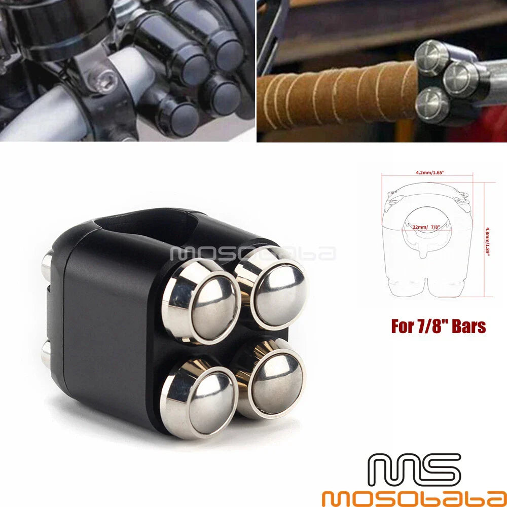 4-Button Controller 7/8'' Handle Bar Switch for Harley Dyna