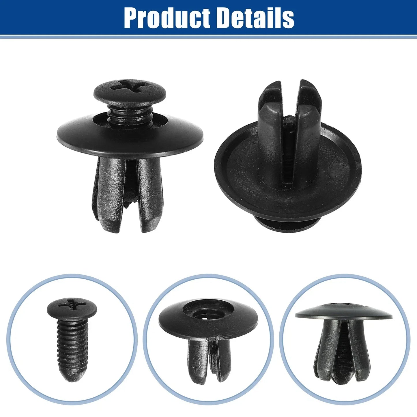 10 x Bumper Cover Retainer Clips for Hyundai Sonata (2011-2014)