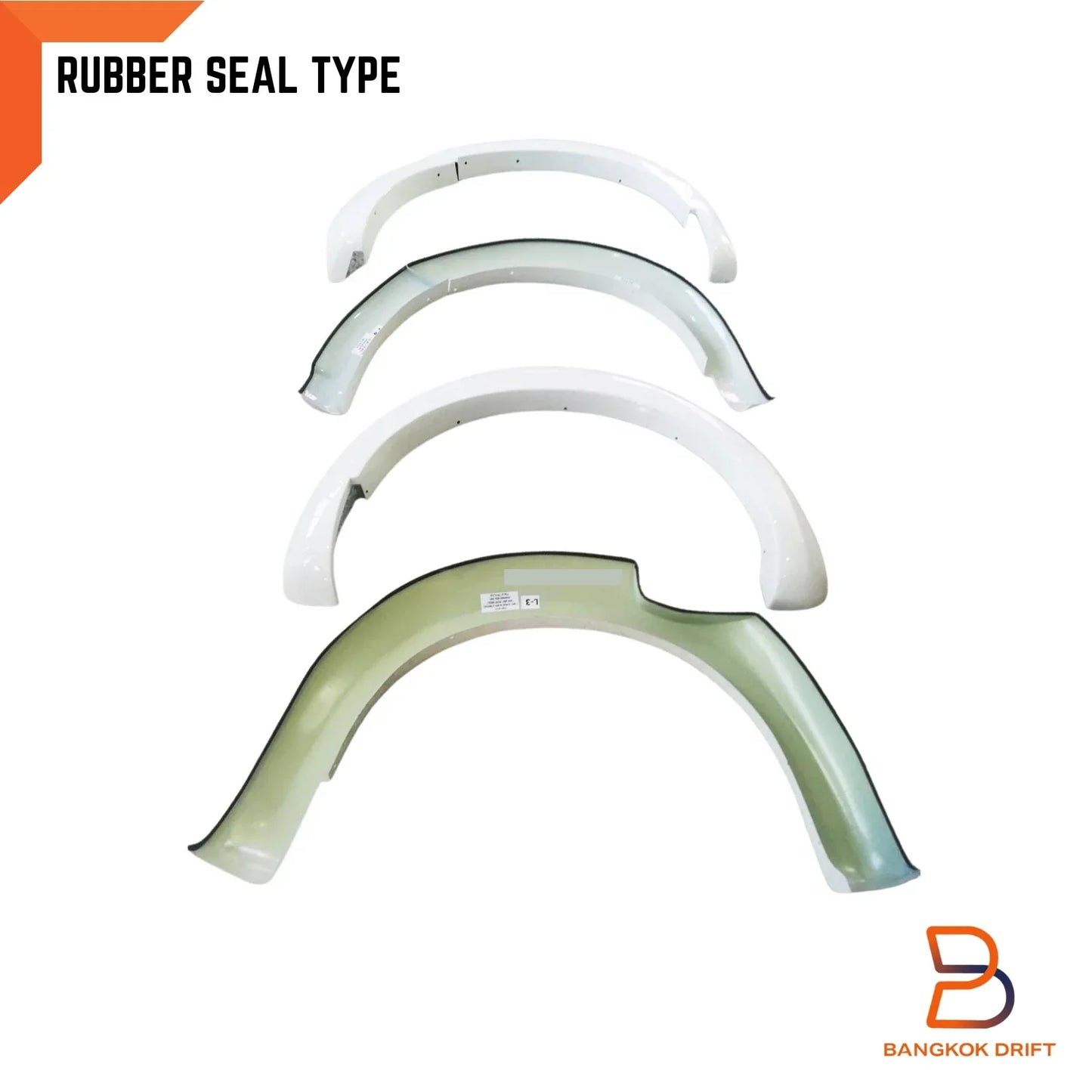 White Fender Flares for Nissan Navara NP300 D23 DX RX (2015-2019)
