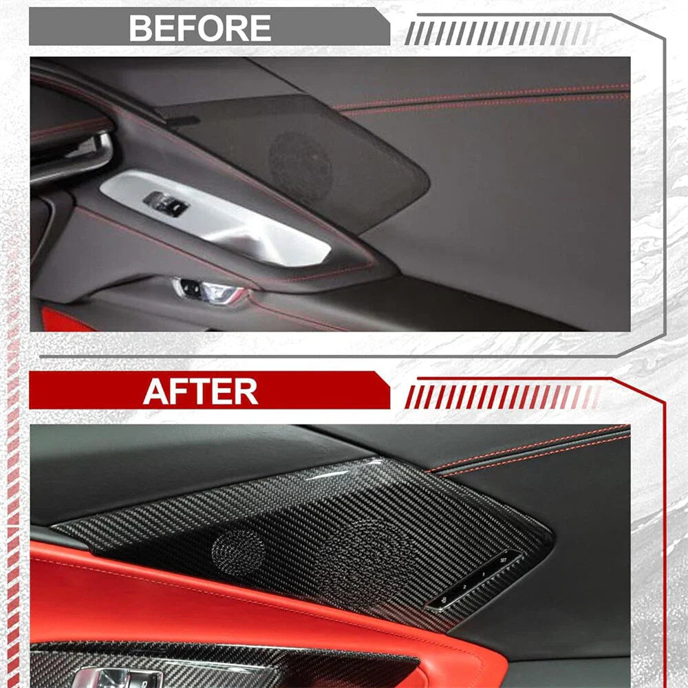 Car Door Sound Speaker Cover Trim for C8 Corvette Convertible (2020-2023)