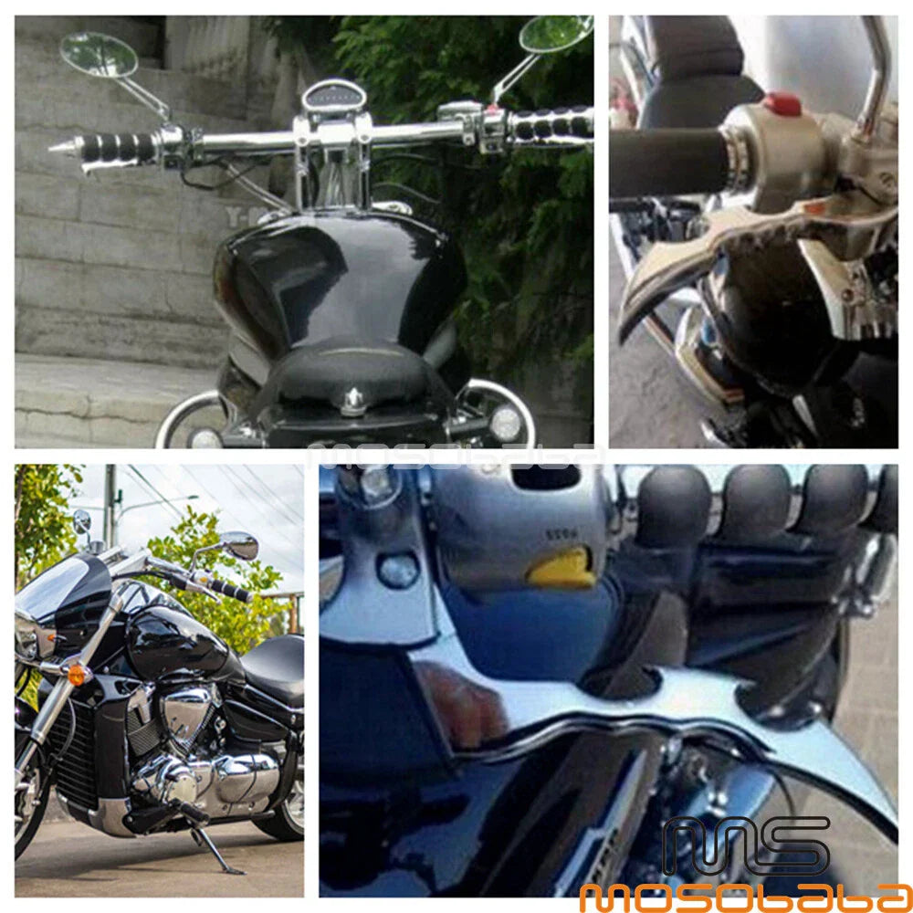 Chrome Brake/Clutch Hand Control Levers for Suzuki Boulevard M109R (09-13)