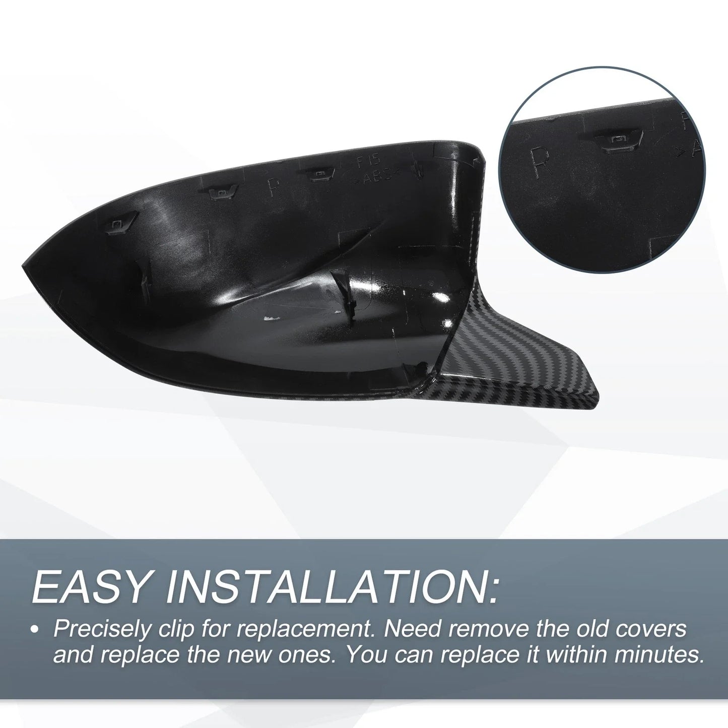 Carbon Fiber Door Mirror Cover Caps for BMW X5 X6 X3 X4