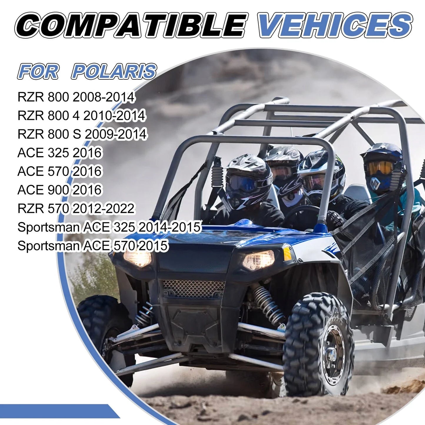 Aluminum Radiator for Polaris RZR 570 / RZR 800 (2008–2022)