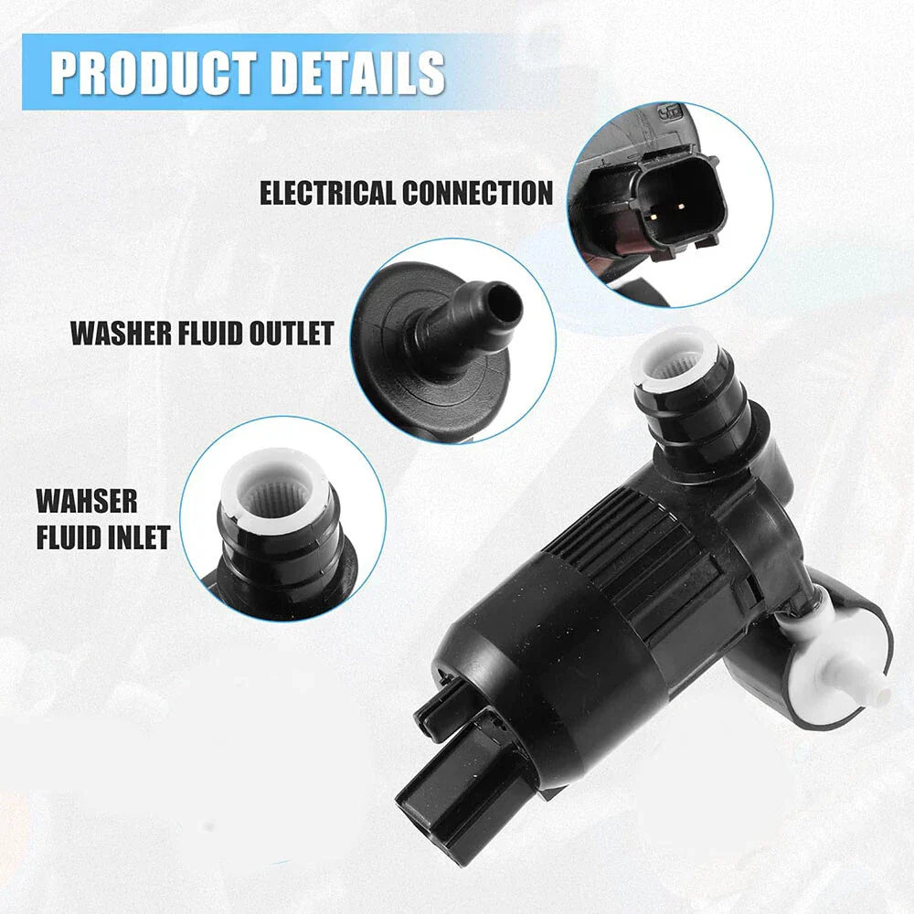 Windshield Washer Pump for Ford Ecosport, Lincoln MKT, MKX (2013-2021)