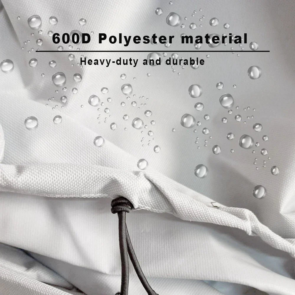 Jumbo 600D Polyester Waterproof Boat Cover for 17-19ft Trailerable Boats