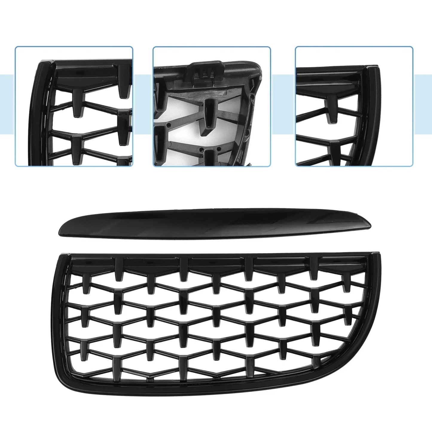 Front Hood Bumper Grille for BMW 325i 325xi 328i 328xi E90
