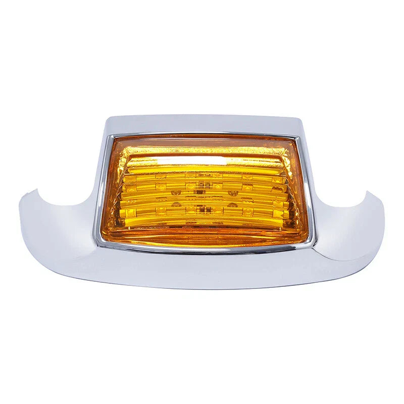 Chrome Orange Front Fender Tip Light for Harley FLHT FLT FLHS FLHR (1980-2013)