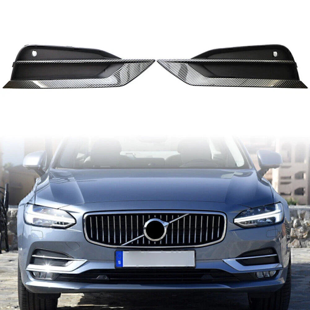 Front Fog Light Grilles for Volvo S90 V90 (2016-2019)
