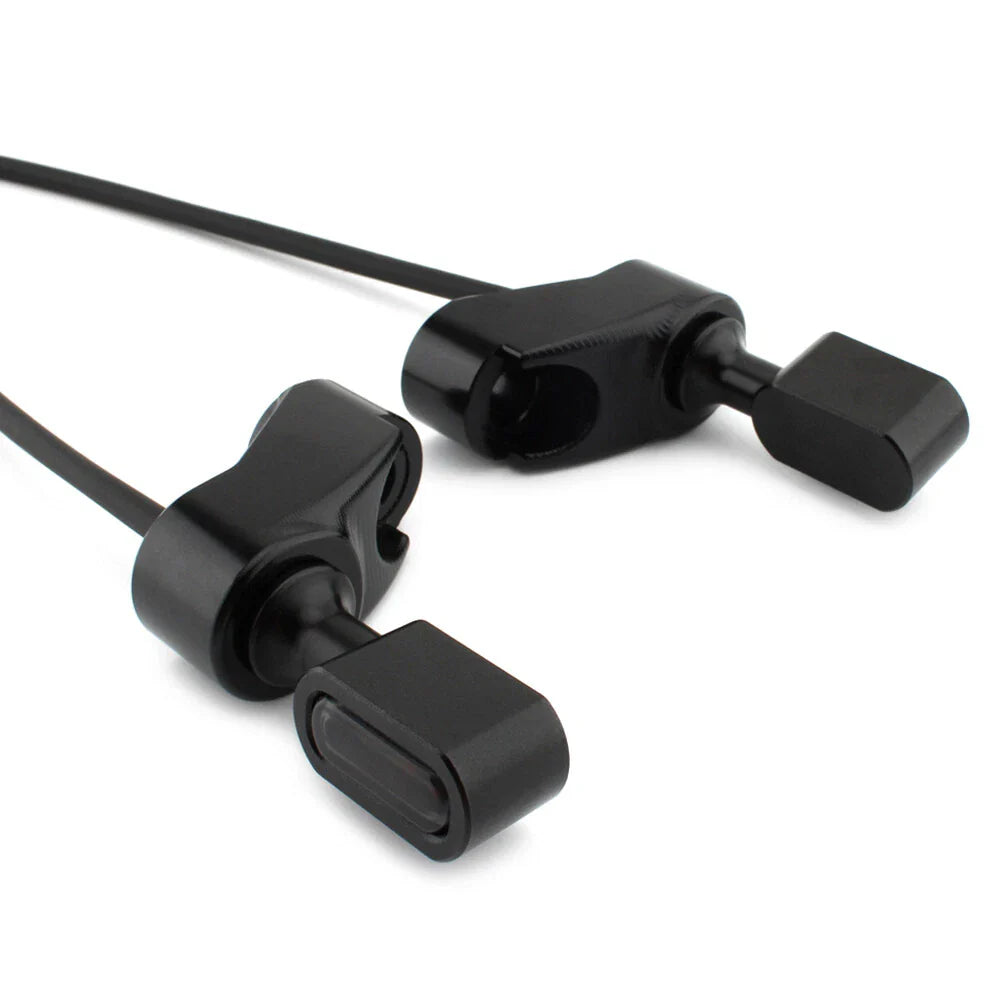 Black Front Fork Turn Signal Indicator Light for Harley FXR (1987-2000)