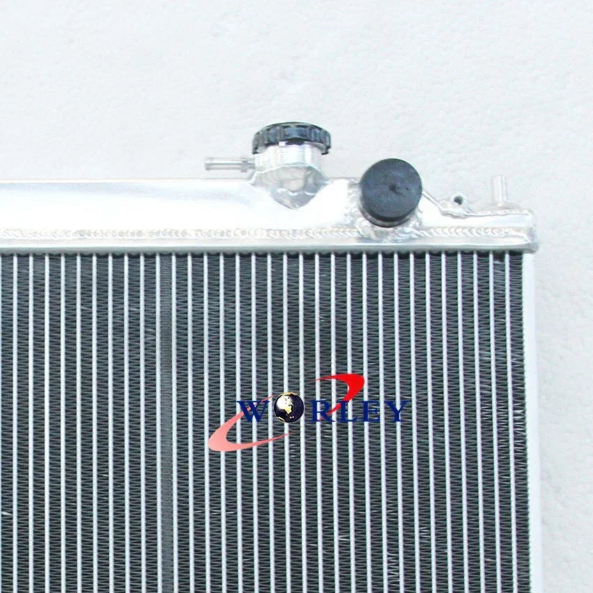 Aluminum Radiator + Fan for Nissan Navara D22 R50 1997-2001 Diesel