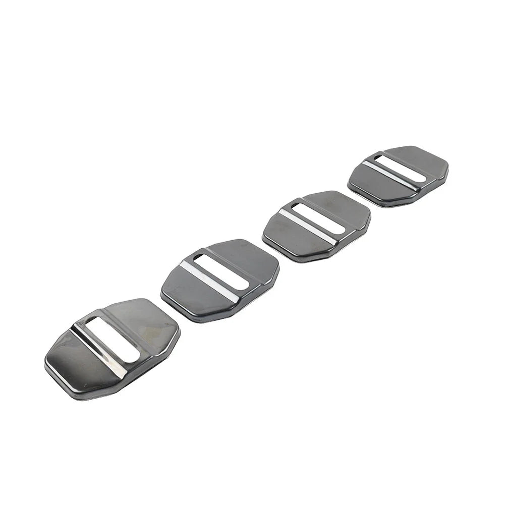 Black Door Lock Covers for BMW F40, F45, Benz C-Class, Maserati