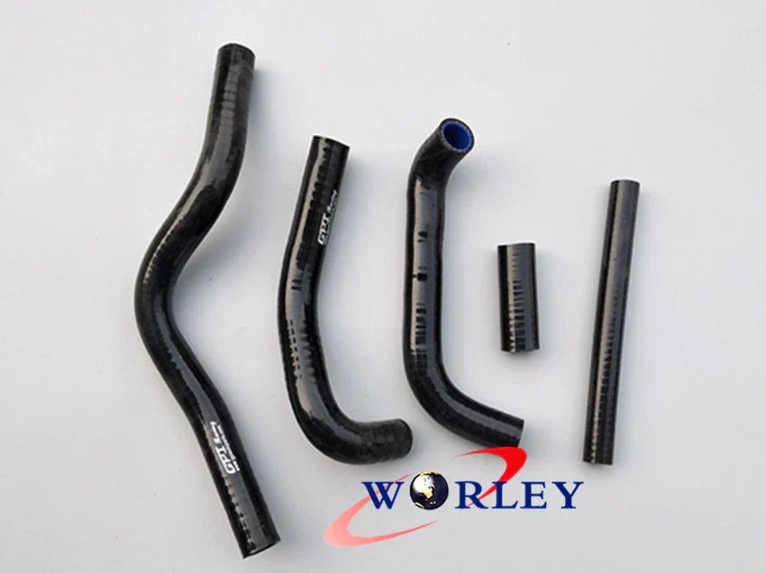 Silicone Radiator Hose for Suzuki RM125 1989-1991 ( Black)