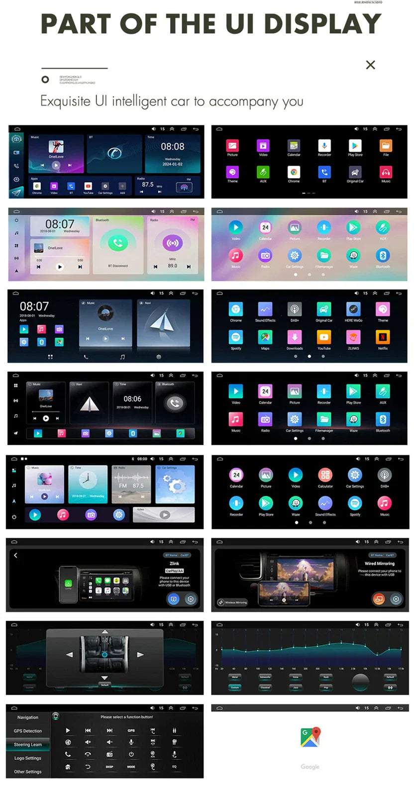 6.86'' Carplay 32GB Stereo GPS Navigation for Fiat 500 (2007-2018)