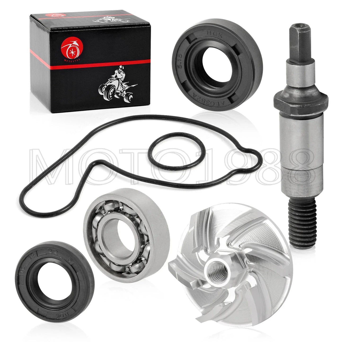 Water Impeller Shaft Bearing Seal Kit for Yamaha YZ450F (1998–2024)
