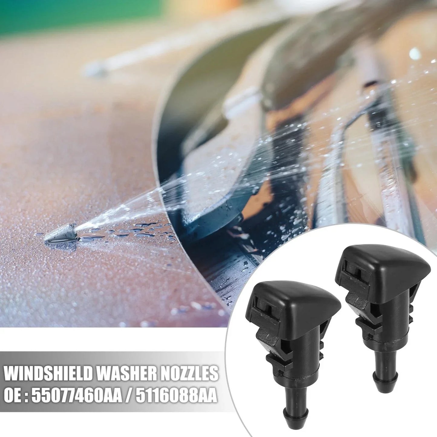 4pcs Windshield Wiper Washer Nozzle Jets for Dodge Neon (2000-2005)
