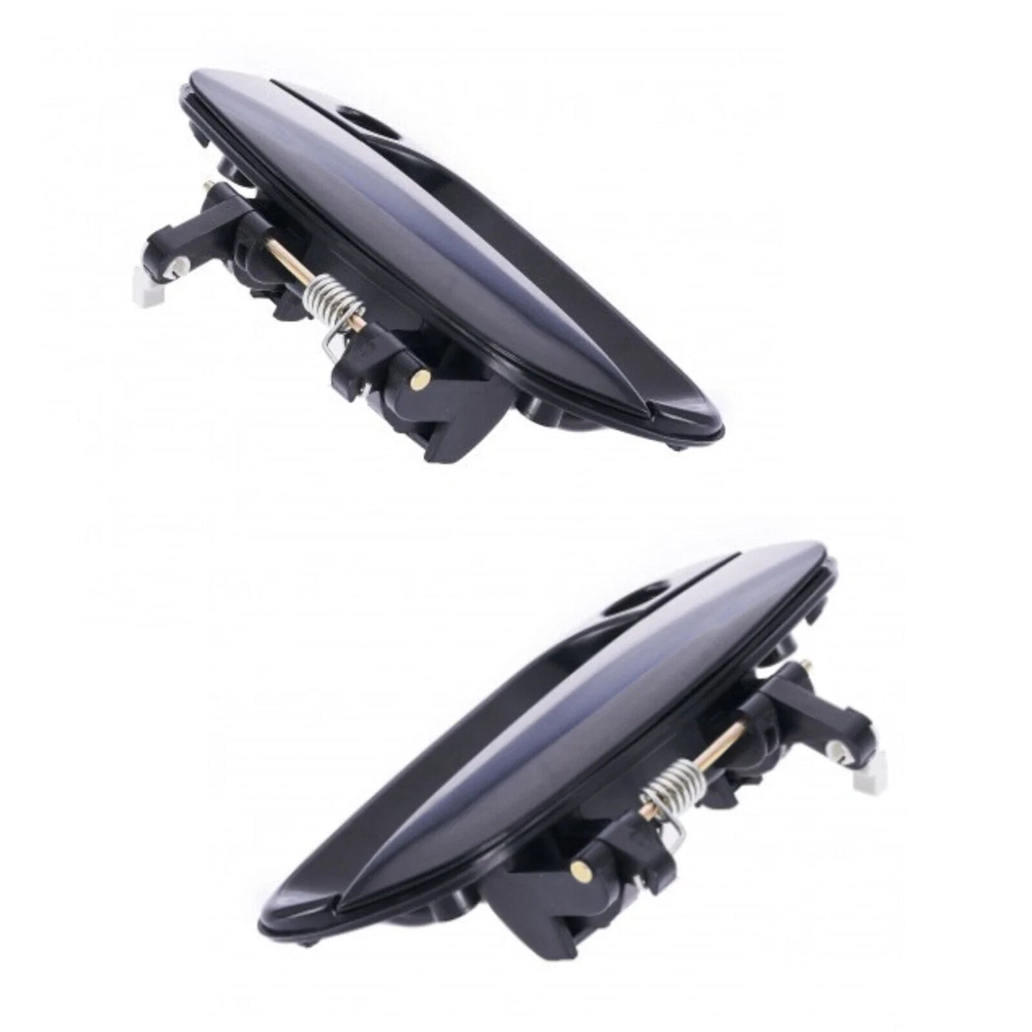 Door Handle Outer Set of 4 Black FrontRear LeftRight Hyundai Elantra(2001–2006)