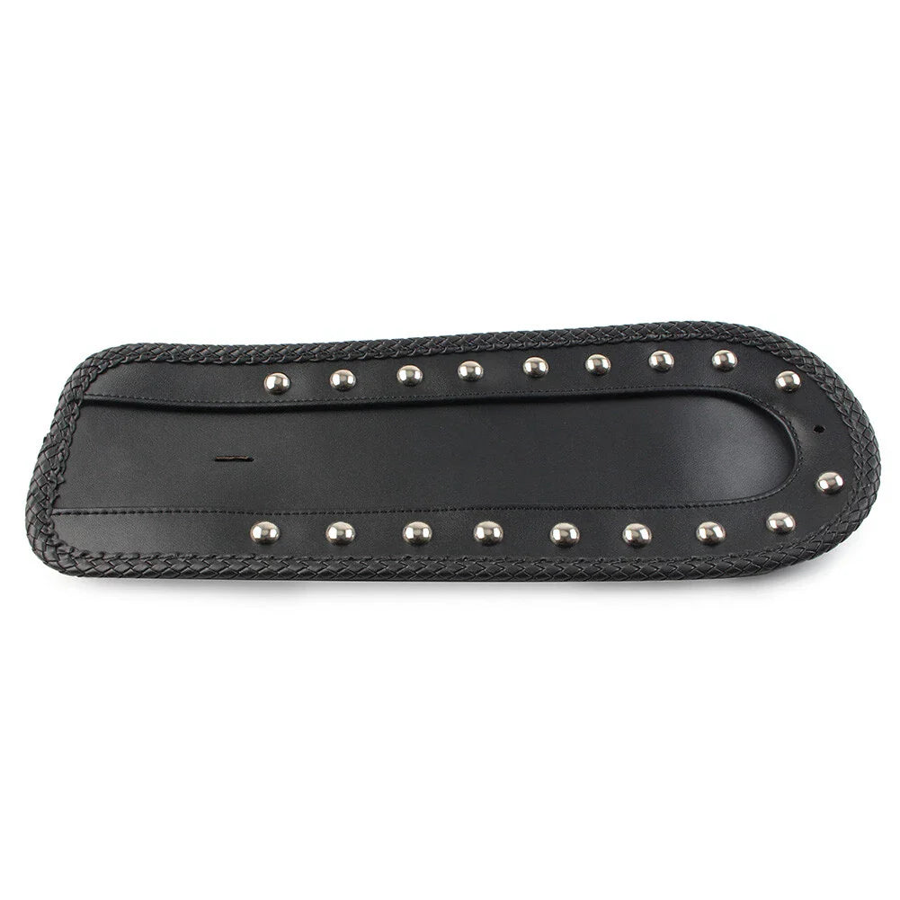 Studded Leather Rear Fender Bib Solo Seat for Harley Sportster XLH 1200 883