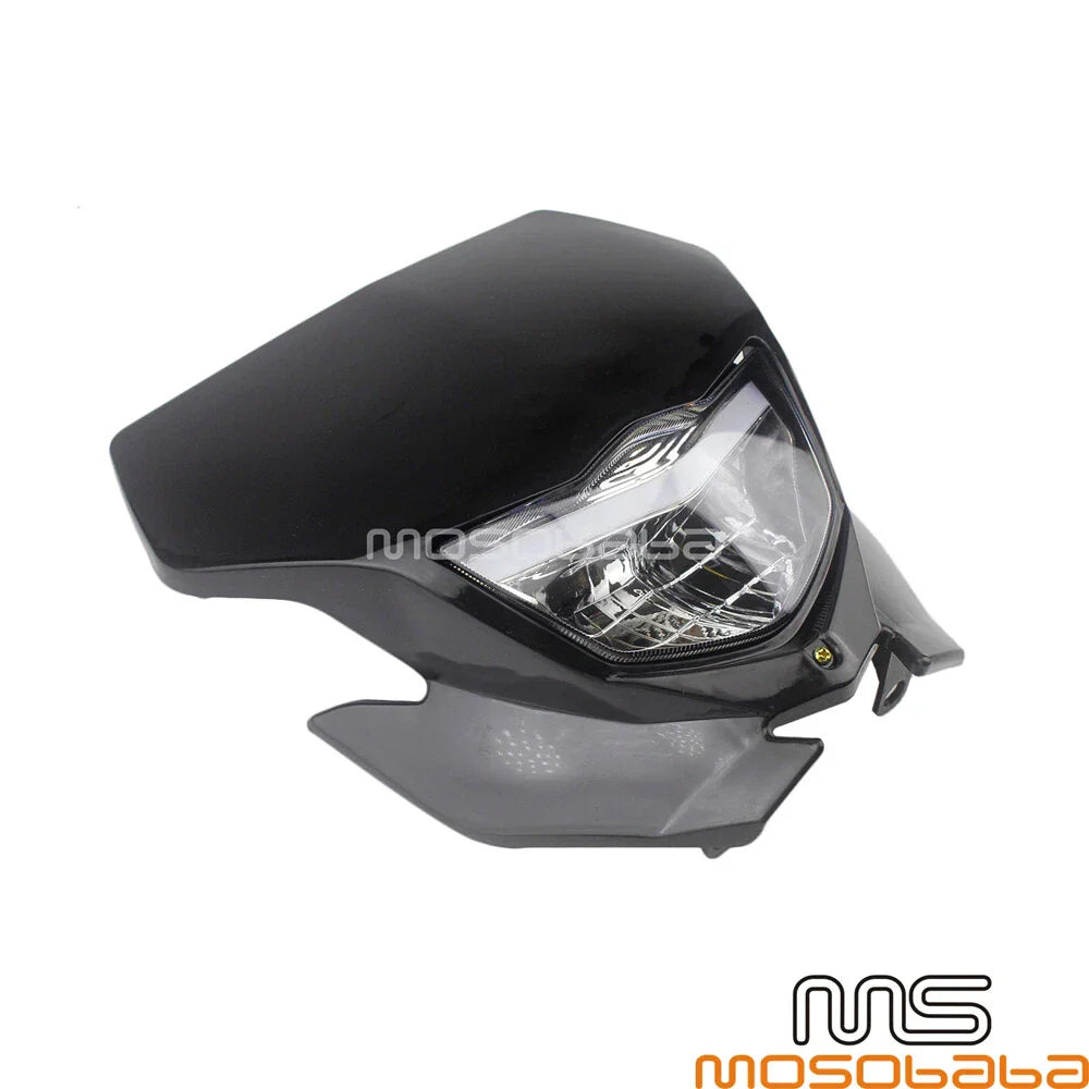 Enduro LED Headlight Fairing for Honda Kawasaki Yamaha YZ KLX CRF WRF