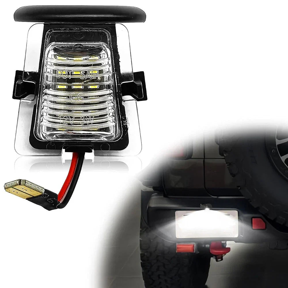 Clear LED License Plate Light for 2007-2017 Jeep Wrangler JK (2007-2017)