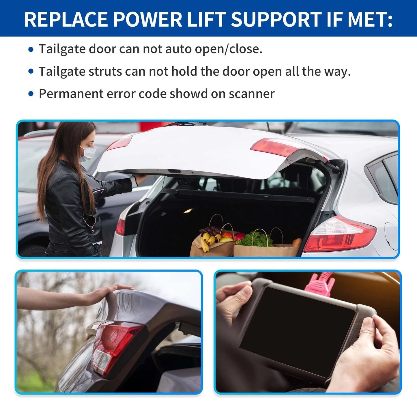 Rear LH RH Tailgate Power Lift Support for BMW X6 F16 F86 (2014-2019)