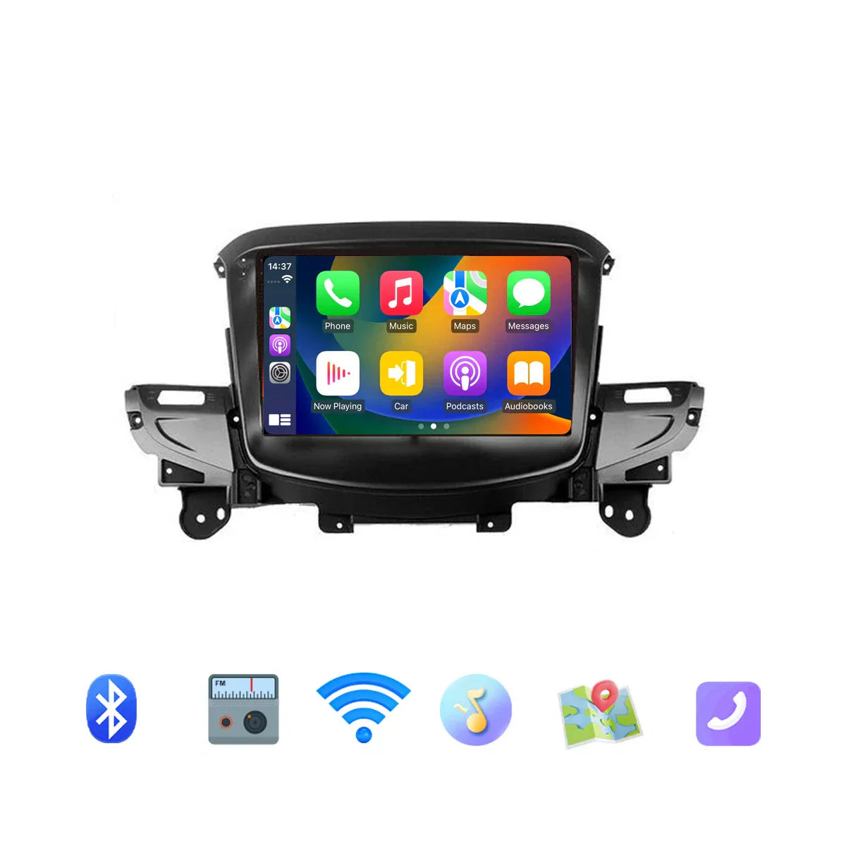GPS Apple Carplay Android Auto Bluetooth Head Unit for Holden VF Commodore (13-17)