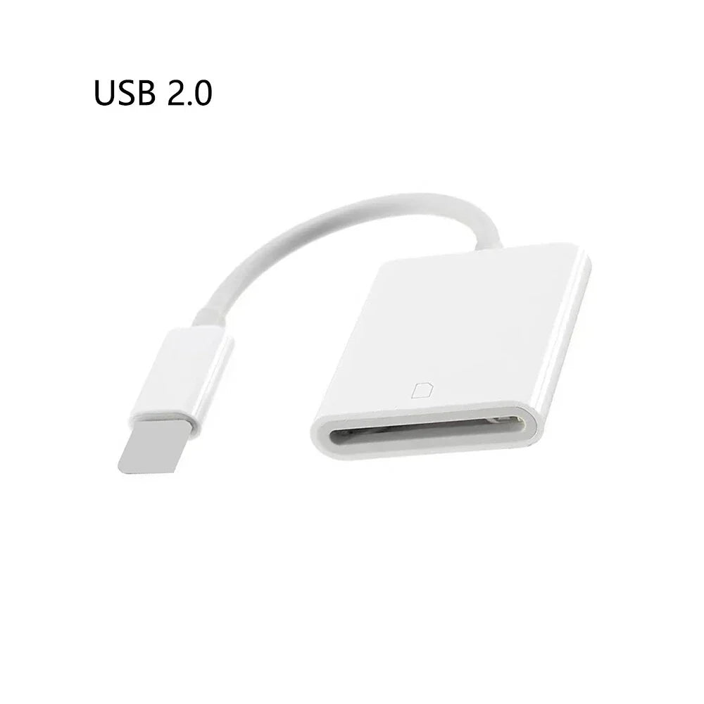 SD Card Adapter for iPad iPhone 7 8 X Xs 11 12 13 14 Pro Max (2017-2023)