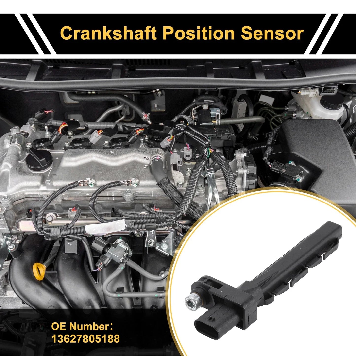 Crankshaft Position Sensor for BMW E90 320d F10 525d (2004-2011)(2011-2016)
