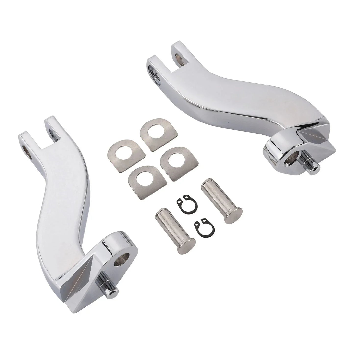 Chrome Passenger Footpeg Mount Bracket for Harley Road Glide King (1993-2025)