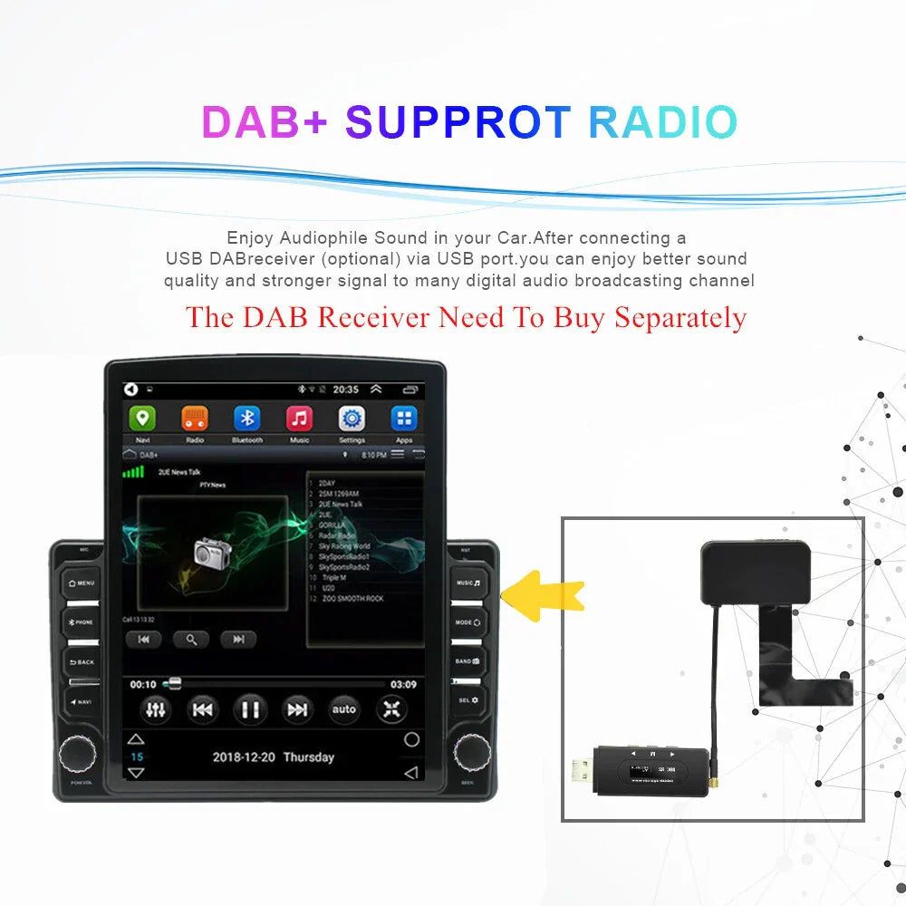 9.7'' Carplay Car Stereo GPS Navigation for 2004-2008 Ford F150