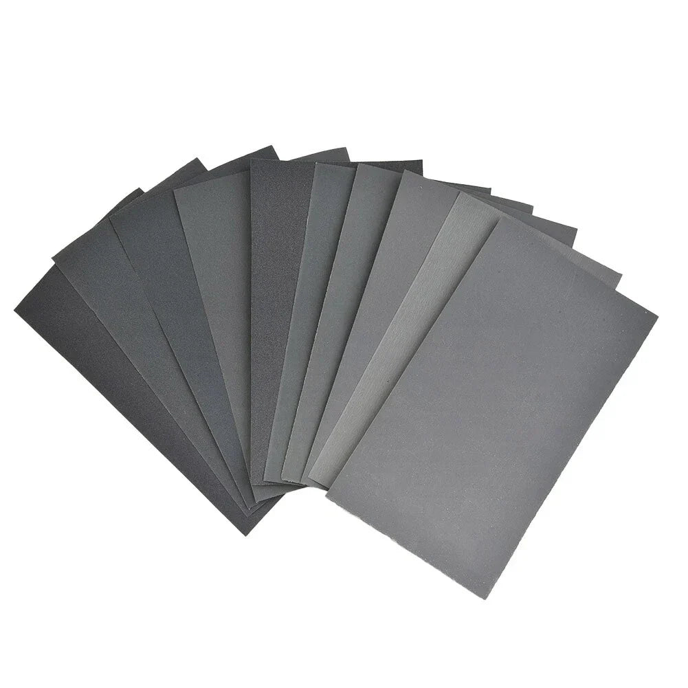 400/600/800/1000/1200/1500/2000/2500/3000 Grit Sandpaper Wet/Dry 15 Pieces