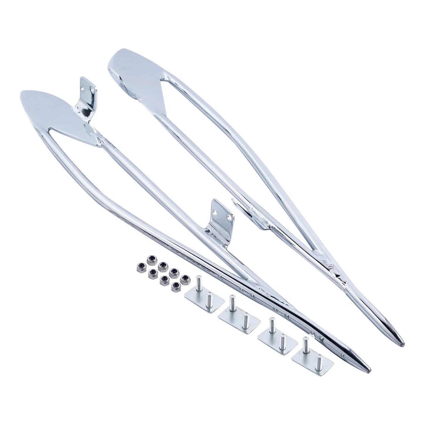 Chrome Saddlebag Protector Rails for Indian Chieftain Roadmaster (2014-2023)