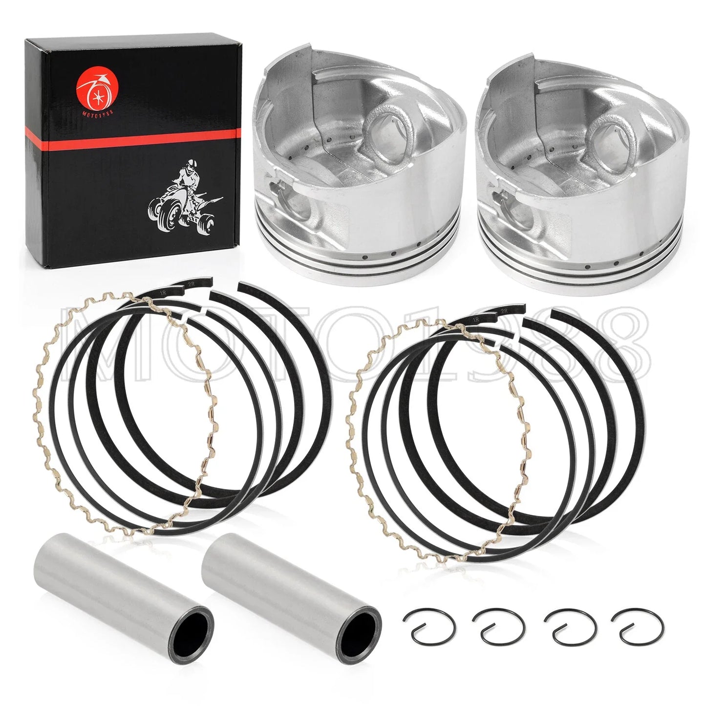 Engine Top End Rebuild Kit Piston Gasket for Kawasaki Mule (1998–2007)