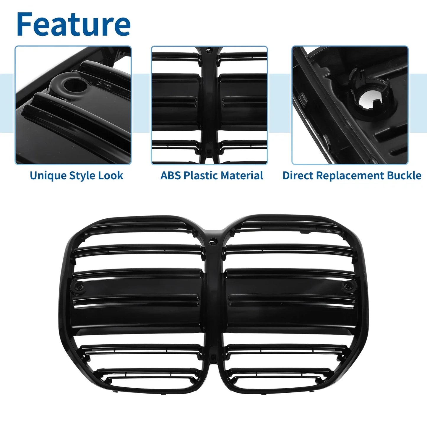 Front Upper Bumper Grille for BMW 4 Series G22 (2021-2023)
