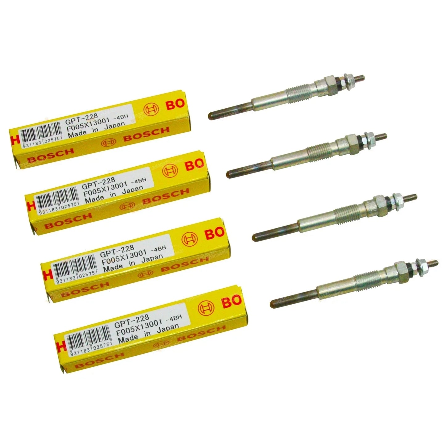 4x 24v Diesel Glow Plugs for Landcruiser BJ70 BJ73 (1984–1989)