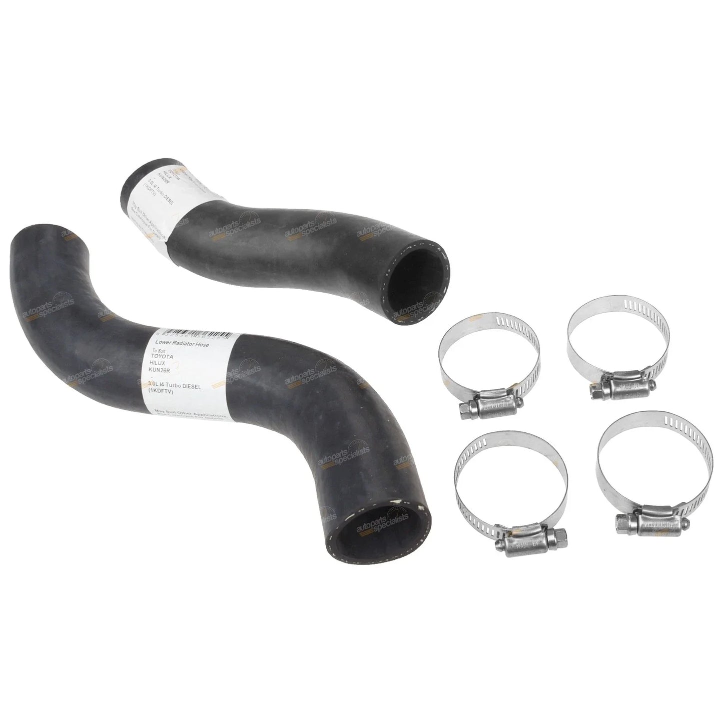 Upper & Lower / 2 x Radiator Hoses for Hilux KUN16 KUN26