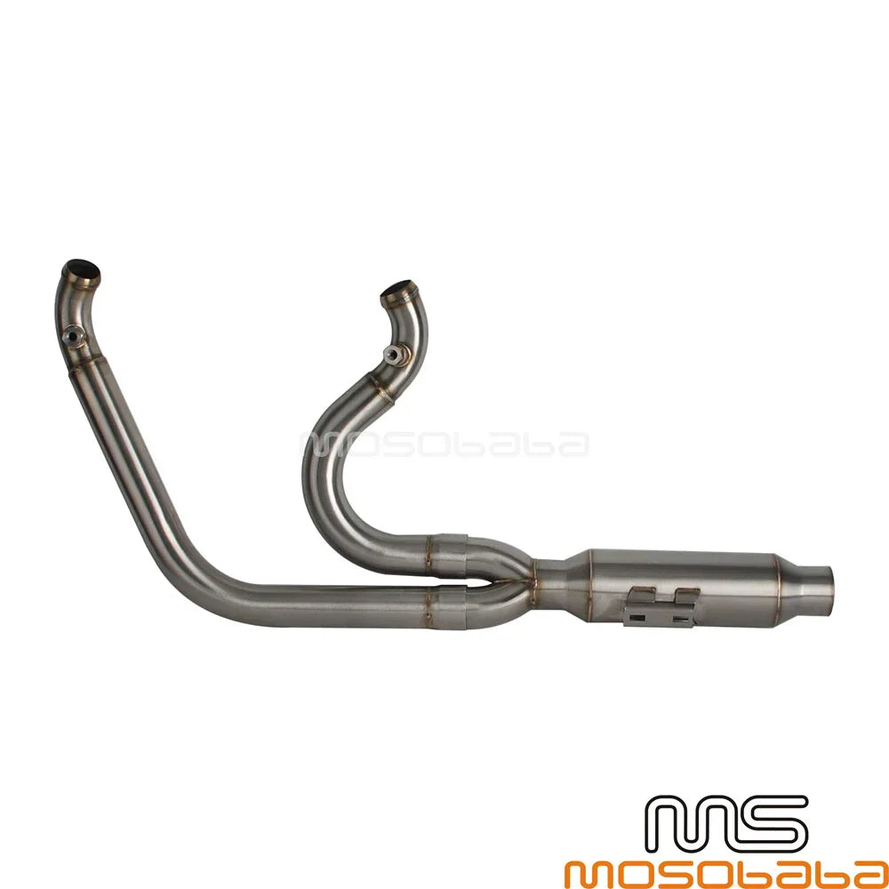 Exhaust Muffler Pipe for Harley Dyna Fat Bob FXDF Super Glide FXDC (2006-2017)