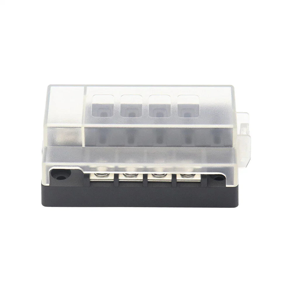 4-Way Compact Fuse Box 30A DC 32V for Universal Vehicles