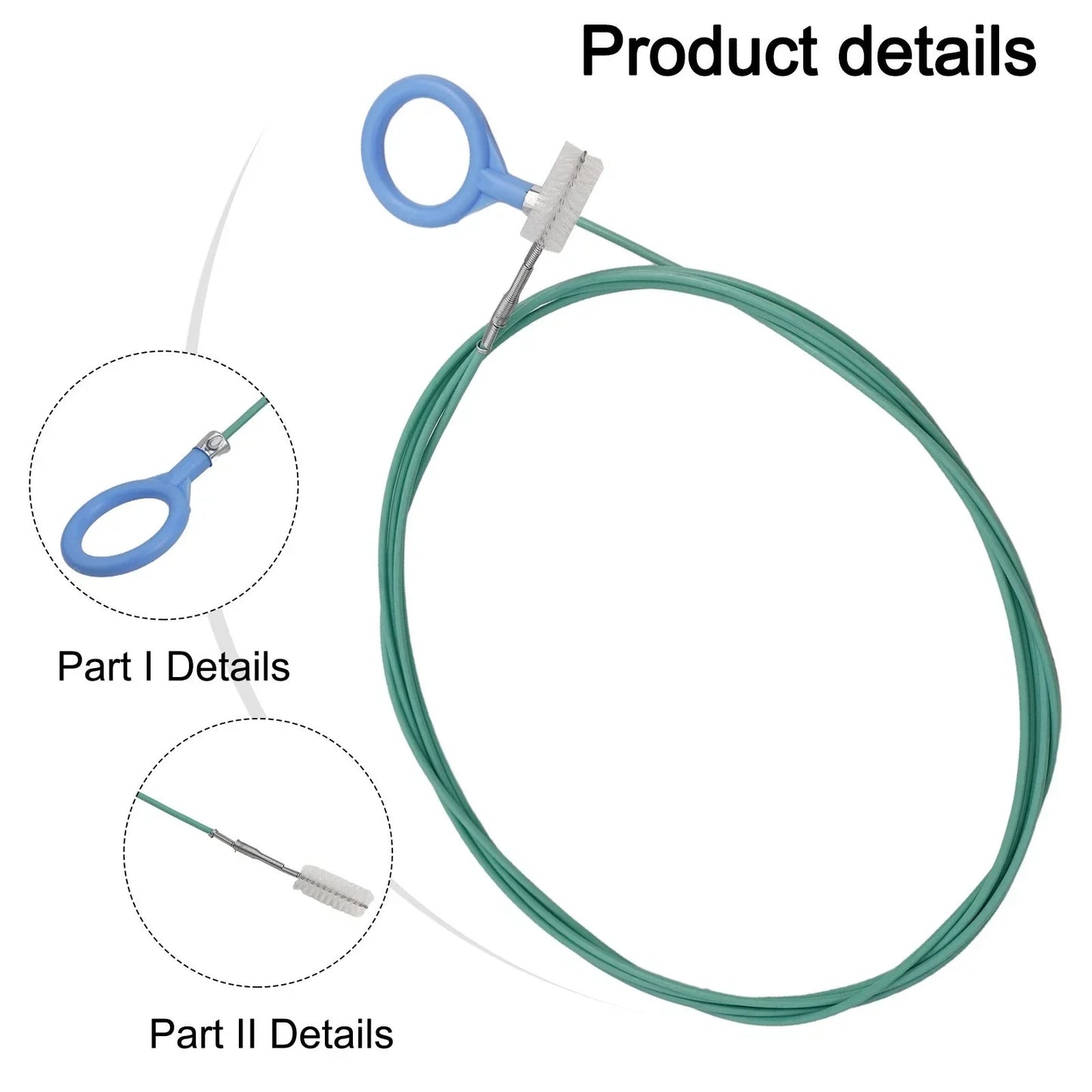 Long Pipe Cleaner for Car Sunroof Drain Cleaning