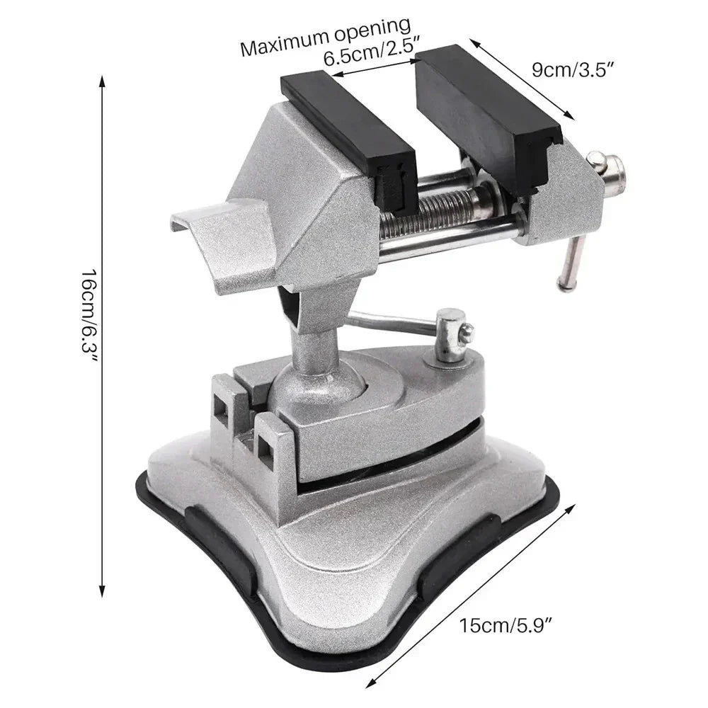 Universal Light Mini Table Vise 360° Rotation Suction Cup Clamp