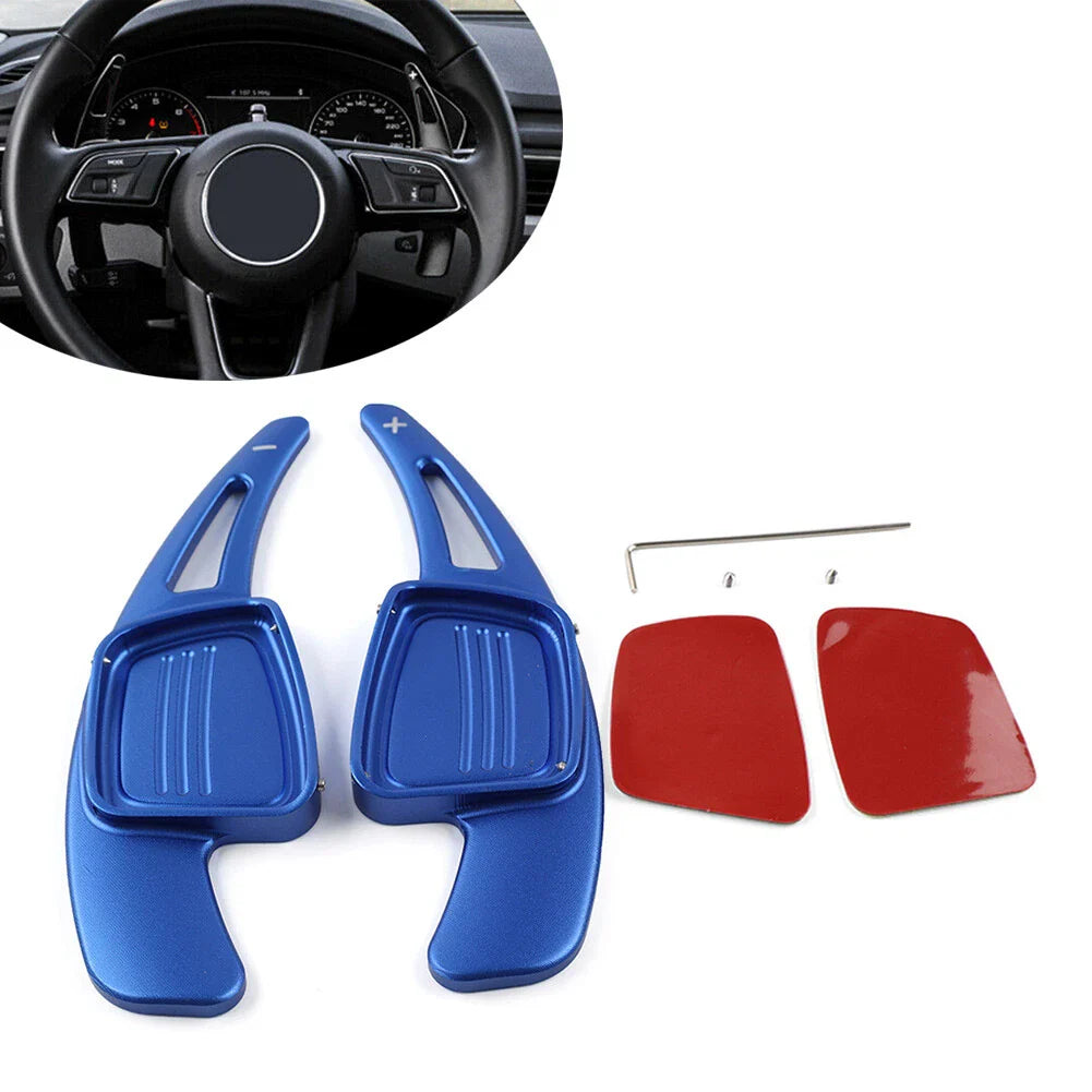 Blue Steering Wheel Shift Paddle for Audi TT A3 A4 A5 S3 S4 Q2 Q5 Q7 (2006-2023)