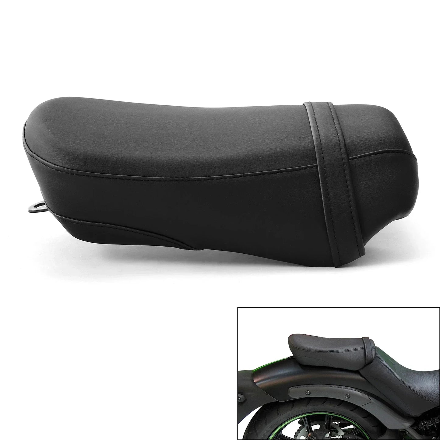 Black Passenger Pillion Rear Seat for Kawasaki Vulcan S 650 (2015-2025)