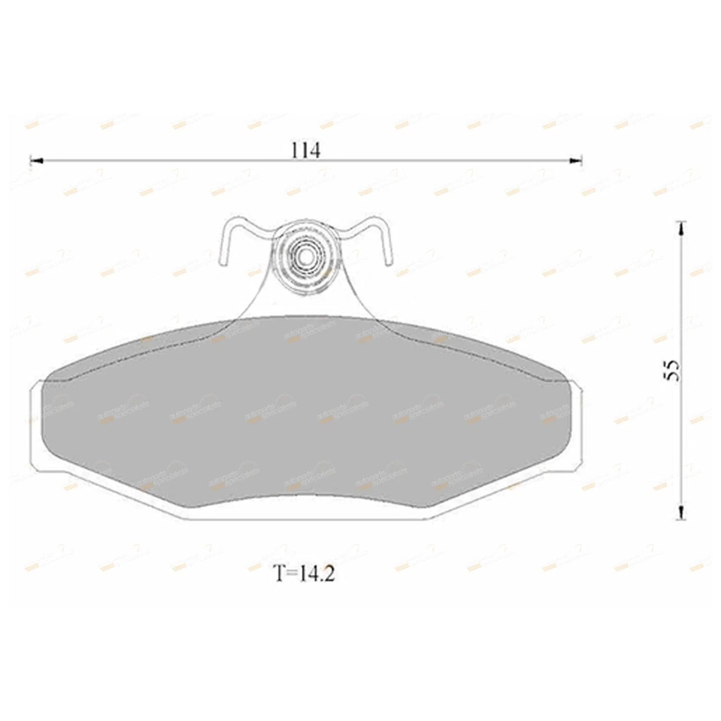 Rear Disc Brake Pads for Toyota Lexcen VS (1996–1997)