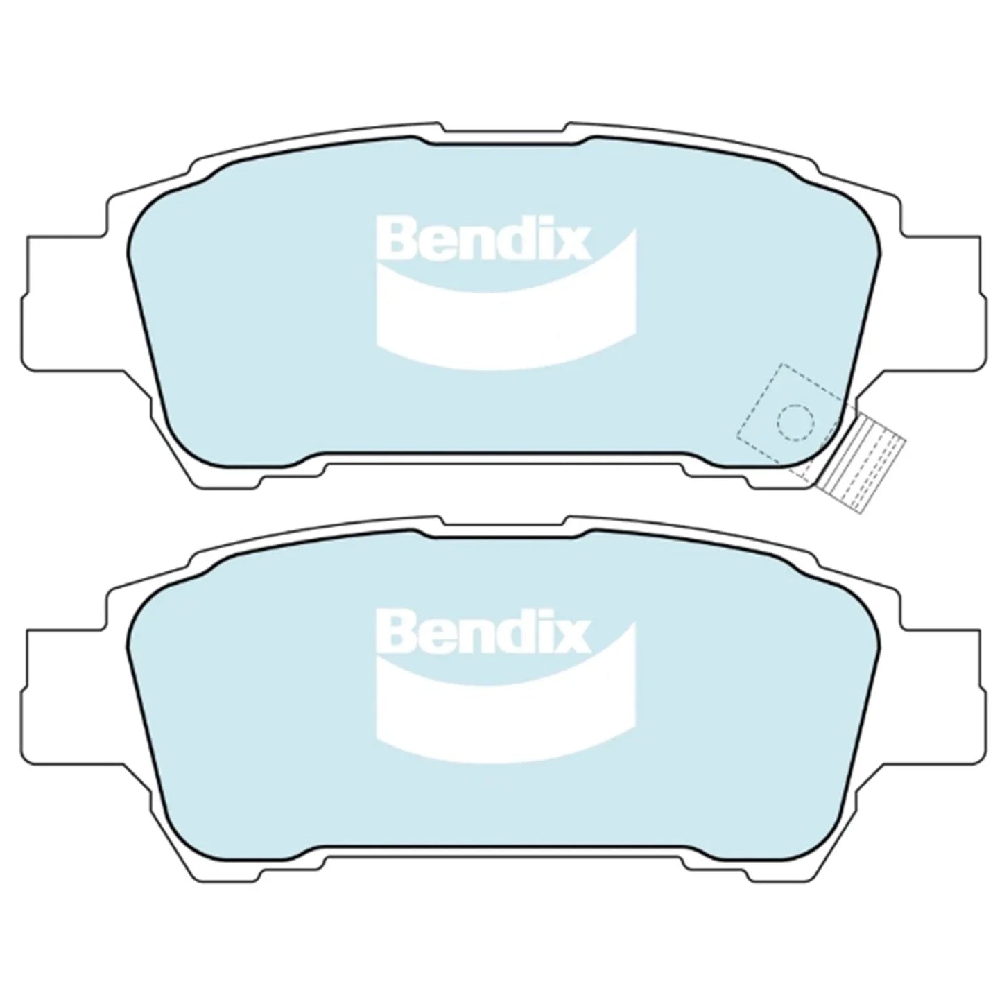 GCT Rear Disc Brake Pads Set for Toyota Tarago (00–06)