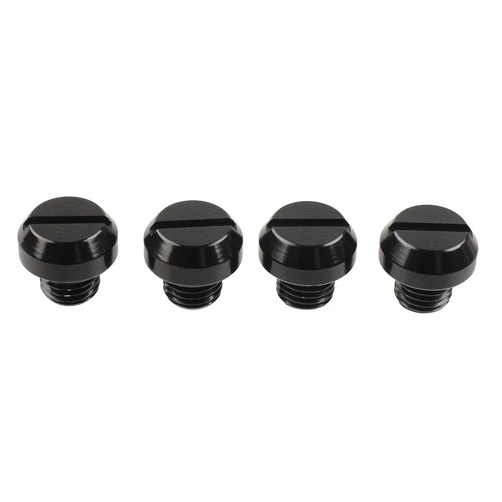 4 x Mirror Hole Blanking Plugs M10 Screws Caps Black for Universal Motorcycle