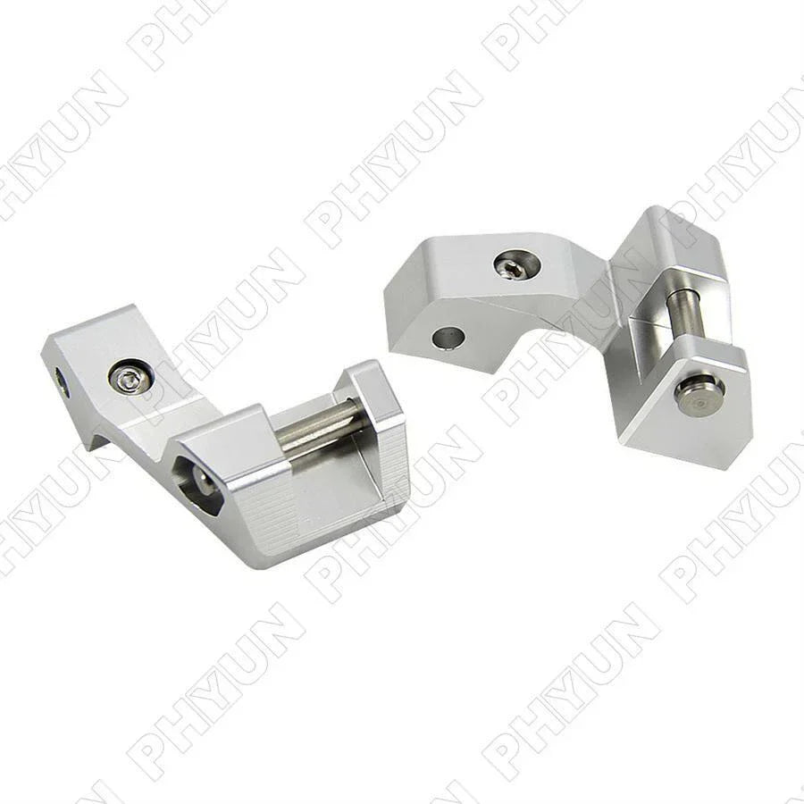 Motorbike Passenger Footrests Lowering Kit Silver for BMW R 1200 RT LC 1250 RT
