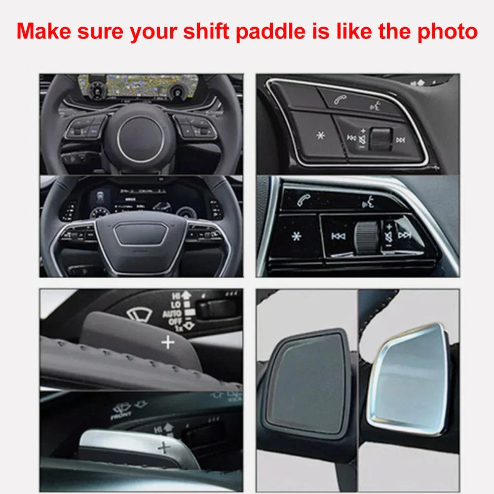 Blue Steering Wheel Shifter Paddle Extensions for Audi A3 A4 A5 A6 A7 S4 S5