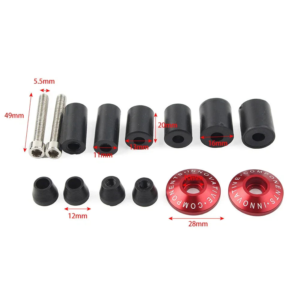 7/8" Handlebar End Weights Grips Cap Plugs for Dirt Bike Motor Red